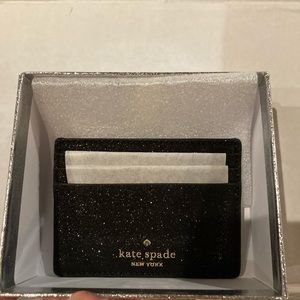 New Kate Spade ♠️ Black slim cardholder in gift box